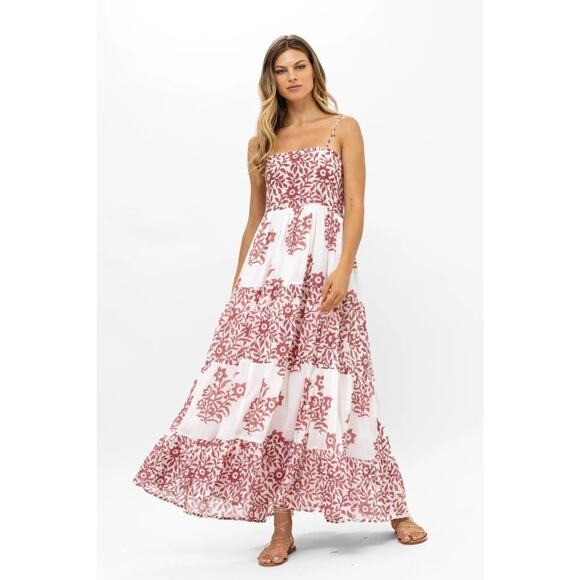Oliphant Dresses & Skirts - OLIPHANT Sz XS Smocked Back Maxi Dress Jakarta Brown NWT